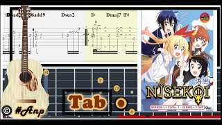 Guitar Tab  Chiba Nisekoi OST Fingerstyle Tutorial Sheet Lesson Anp [upl. by Zetneuq]