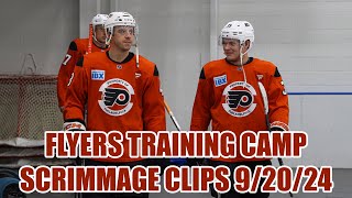 Philadelphia Flyers Training Camp Scrimmage Clips  Day 2 92024 [upl. by Anuait]