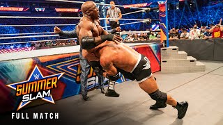 FULL MATCH Bobby Lashley vs Goldberg — WWE Title Match SummerSlam 2021 [upl. by Kenley]