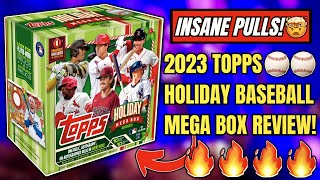 INSANE PULLS🤯 2023 TOPPS HOLIDAY BASEBALL MEGA BOX REVIEW⚾️ [upl. by Deehahs23]