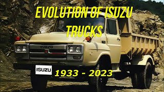 Evolution of ISUZU Trucks 1933  2023 [upl. by Myna]