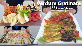 VERDURE GRATINATE AL FORMAGGIO senza PANE facili e veloci al forno GLUTEN FREE [upl. by Raknahs]