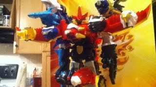 Power Rangers Megaforce SKYLANDAND SEA MEGAZORD [upl. by Darla727]