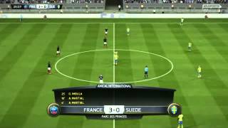 France Espoirs  Suède Espoirs FIFA 15  Barrages EURO 2015 Match Aller  CPU Vs CPU [upl. by Netsyrc]