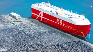 Life Inside Massive Car Carrier Ship How the Worlds Largest Car Carrier Carrying 15 Million Cars [upl. by Kissel]