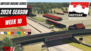 IndyCar iRacing Series  Mid Ohio  2024 Season  Week 10 [upl. by Elie933]