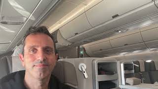 Business Class with Iberia from Madrid to Bogota onboard Airbus 350  new seat cover [upl. by Imoyik]