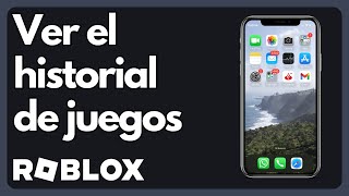 Cómo ver el historial en Roblox IOS y Android [upl. by Nedroj]