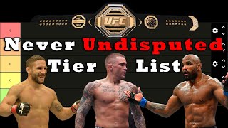 The Greatest UFC Fighters who never became UNDISPUTED Champion Tier List [upl. by Estey530]