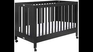 Babyletto Maki FullSize Folding Crib Black [upl. by Anastice]