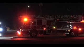 Ladder 8 amp Engine 3 Respond to MVI Westfield Fire DepartmentHouston [upl. by Ahsead]