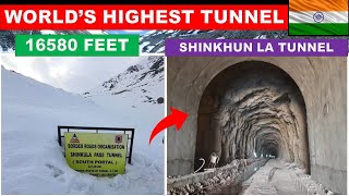 Shinkhun La Tunnel Worlds highest tunnel in India  Shinkun La Tunnel update  Papa Construction [upl. by Hillell371]