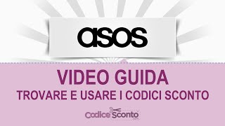 Come usare i codici sconto ASOS [upl. by Iluj802]