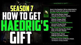 How to get Haedrigs Gift amp Stash Tab Season 7  Diablo 3 Patch 242 [upl. by Monah]