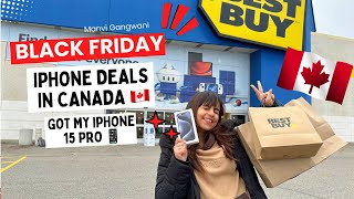 How much iPhones cost in Canada🇨🇦  Black Friday deals ✨ Got my New IPhone 15 pro  yourbossgirl [upl. by Ezarras41]