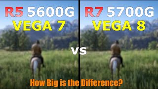 Ryzen 5 5600G Vega 7 vs Ryzen 7 5700G Vega 8  Gaming Test  How Big is the Difference [upl. by Viglione]