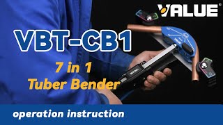 VALUE VBTCB1 7 in 1 Tuber Bender operation instruction [upl. by Jacklin]