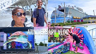 ANNIVERSARY VLOG  BOARDING UTOPIA OF THE SEAS  CRUISING TO NASSAU BAHAMAS [upl. by Nylra]