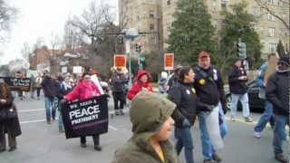 1 21 2013 Drone Anti War Protest Inaugural Day AOJ 021 [upl. by Ylrebma]