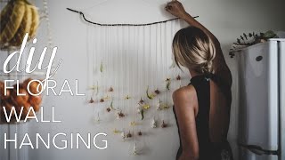 DIY Floral Wall Hanging  Spring Decor [upl. by Charlena656]