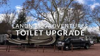 Upgrading our RVs Toilet  Landmark Adventures [upl. by Evetta884]