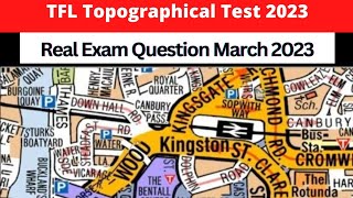 TFL Topographical Test 2023 Real exam question march 2023PCO trainingR1 [upl. by Carol]