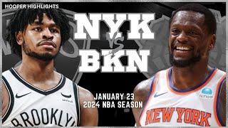 New York Knicks vs Brooklyn Nets Full Game Highlights  Jan 23  2024 NBA Season [upl. by Garfield452]