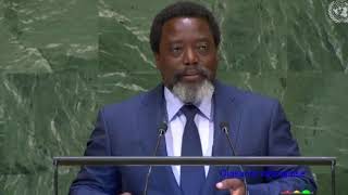 RDC UNGA73  Discours du president Joseph Kabila à lONU [upl. by Nivlak]