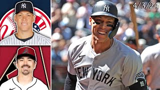 New York Yankees  Arizona Diamondbacks  Game Highlights  4324 [upl. by Itsirc419]