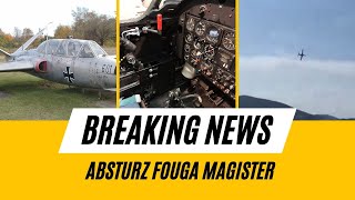 Fouga Magister Crash in Frankreich [upl. by Akeenat]