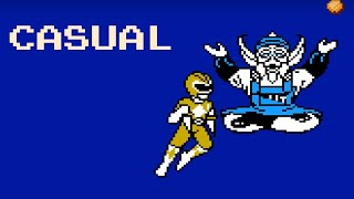 Casual Longplay Mighty Morphin Power Rangers NES adapted Mod full game session [upl. by Alysa643]