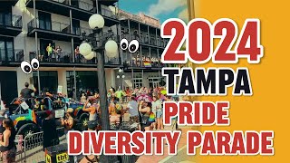 Tampa’s 10th annual Pride parade Historic Ybor City Tampa FL [upl. by Ahsita]