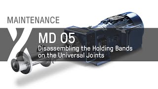 Maintenance MD  05  Disassembling the Holding Bands on the Universal Joints [upl. by Adore]