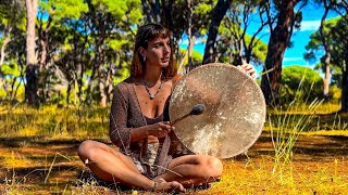 Healing Shamanic Drums  396 Hz Solfeggio Frequency  Meditation amp Nature Connection [upl. by Rowley]