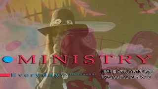 MINISTRY Everyday Is Halloween LIVE  Cruel World multiCamera Fan recordings Projection Mix Ver [upl. by Kalindi183]