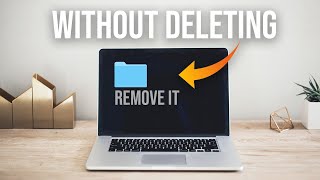 How to Remove Folders From Macbook Desktop without deleting [upl. by Nerreg935]