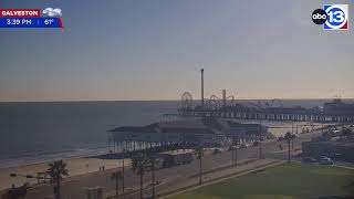 Galveston Texas  247 Live Beach Camera [upl. by Arammahs]