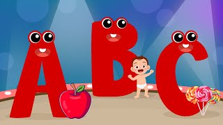 Phonics Song A for Apple Phonics Sounds of Alphabet A to Z  abc song  nursery rhymes  kids song [upl. by Ehrenberg402]