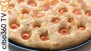 Focaccia barese ricetta con patate fatta a mano [upl. by Eirrehc]