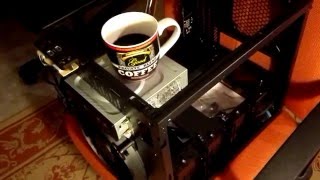 ThermalTake Core V21 CD  DvD  Blue Ray optical drive installation Moding by Hellfire  2016 [upl. by Ilrahs]