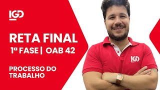 Revisão Final OAB 42º Exame  Processo do Trabalho [upl. by Hans99]