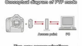 Canon EOS  Wireless File Transmitter PTP Mode [upl. by Aube]