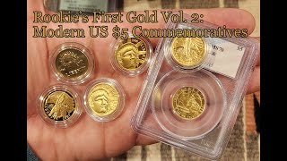 Gold Rookies First Purchase Volume 2 Modern US 5 Commemoratives [upl. by Darcie]