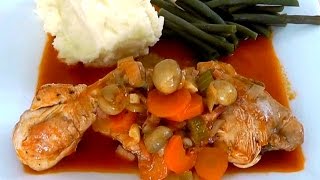 CHICKEN CHASSEUR How to Make chicken stew recipe [upl. by Mw]