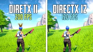 FORTNITE  DirectX 11 vs DirectX 12  Comparison🔥 [upl. by Nivrae]