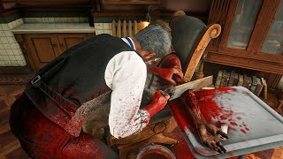 RDR2 Stranger Rescue Becomes a Grisly Amputation Horror [upl. by Haughay]