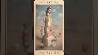 Nicolette Ceccoli Tarot XVI  The Tower guidance tarotcards tarotreading help [upl. by Yrollam]