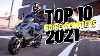 Top 10 50cc Scooters 2021 [upl. by Starobin]