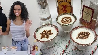 White Fireball Christmas Martini  Tipsy Bartender [upl. by Ennasor]