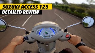 Suzuki Access 125 New Model Review  SR Motoworld [upl. by Kotick]